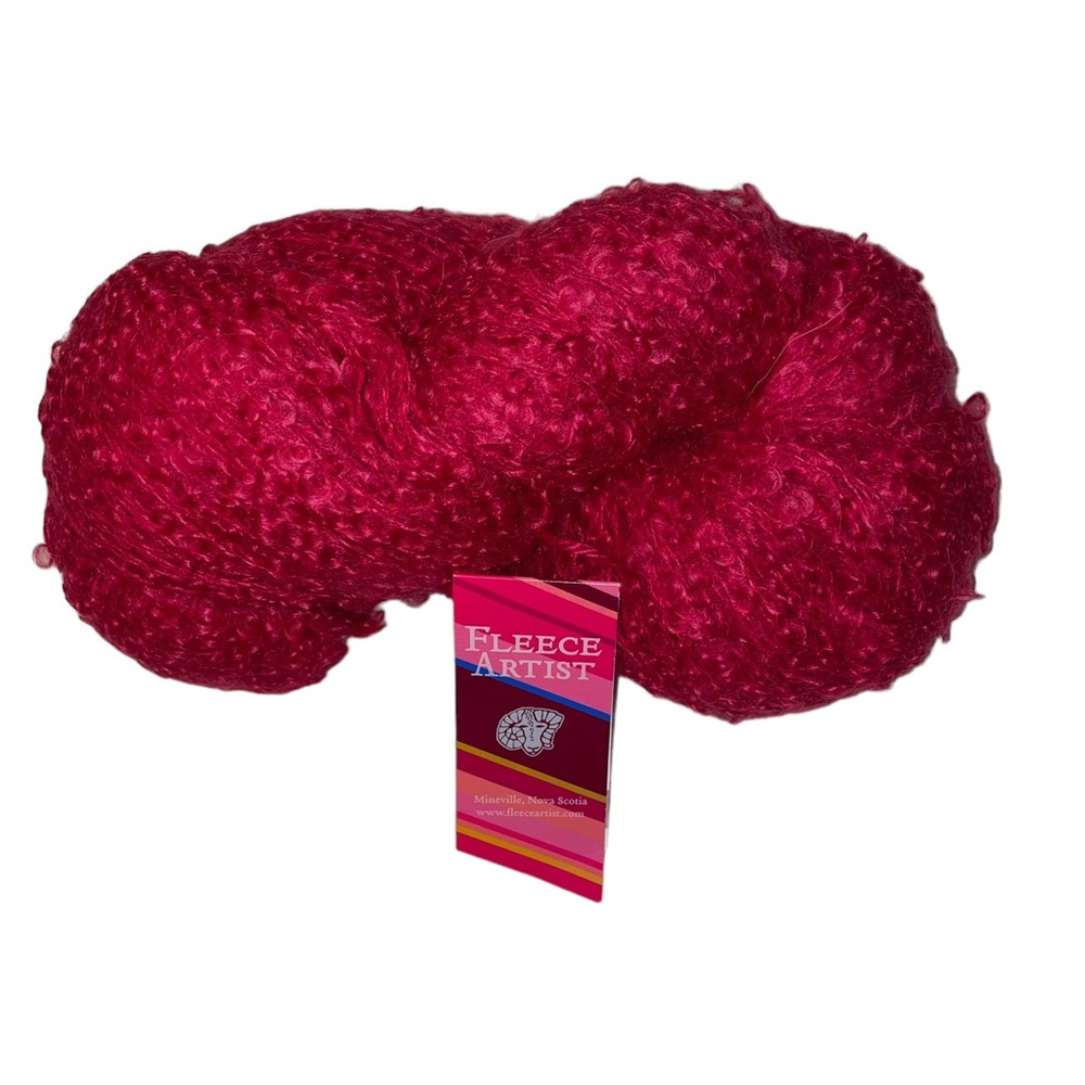 Fleece Artist Curlylocks Mohair Wool Nylon 547 yd Double Skein Worsted Yarn